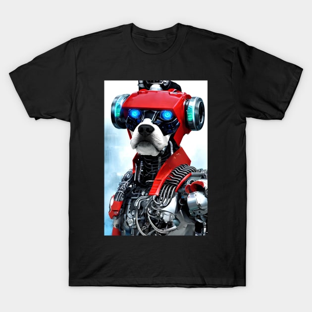 Robot Dog - Mechanical Dog T-Shirt by ArtisticCorner